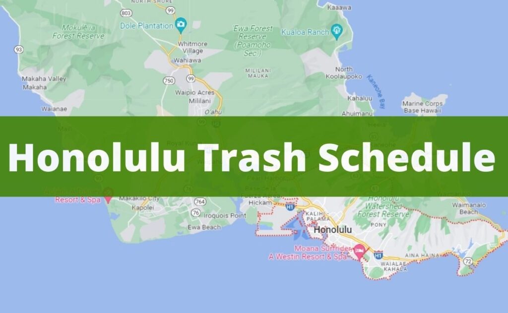 Bulky Item Pickup Honolulu • Collection schedule and prices