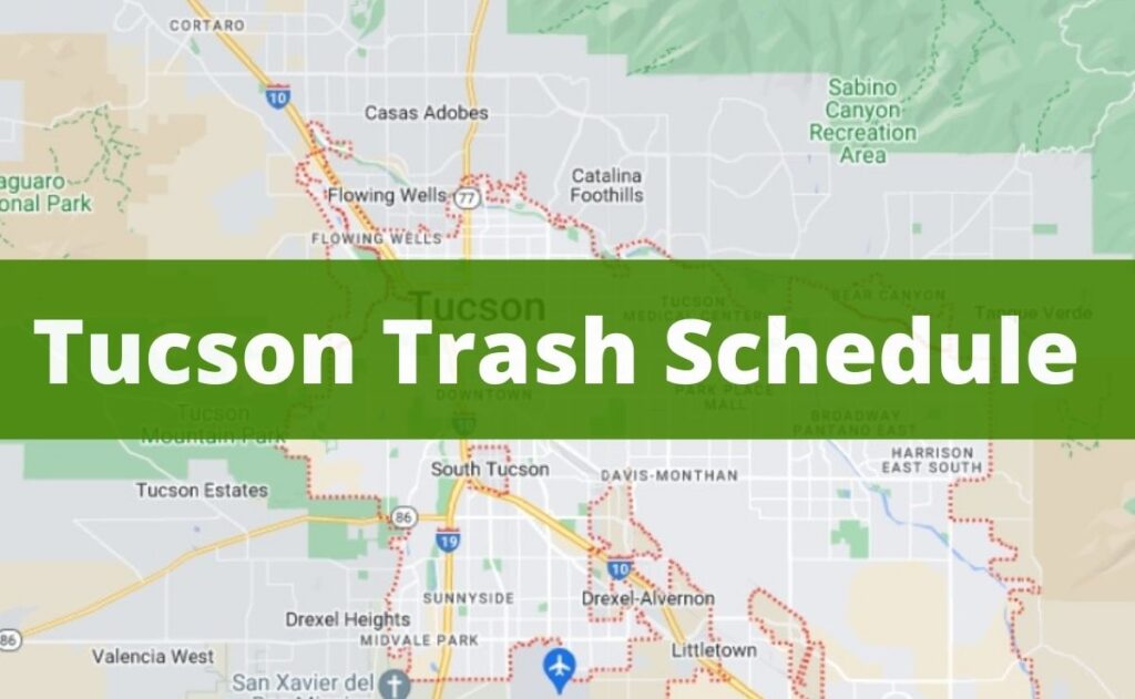 Bulk Pick-Up Tucson • Garbage and recycling calendar